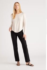 Quince Ultra Stretch Ponte Pant Straight Leg SZ XL NWOT